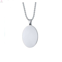 Top venda oval em forma de pingente, pingente oval design de jóias medalhão